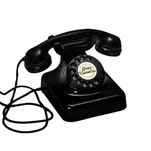 Audio-Gästebuch Swartje in elegantem Schwarz – stilvolles Gästetelefon für Hochzeiten und Events, modernes Design, hochwertige Erinnerungen festhalten