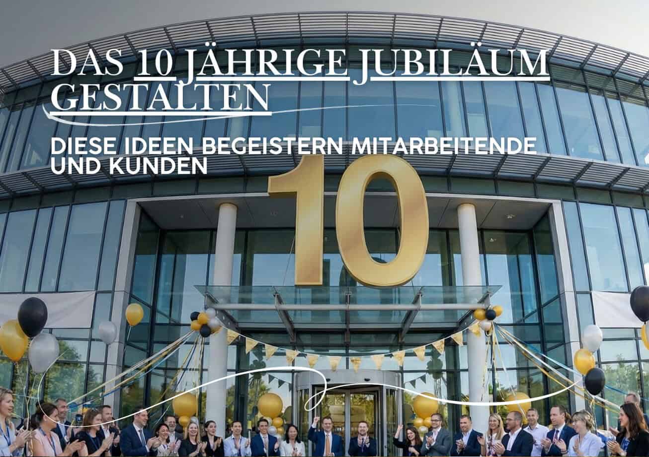 10 Jahre Jubiläum feiern Bedeutung Ideen und Erinnerungen festhalten
