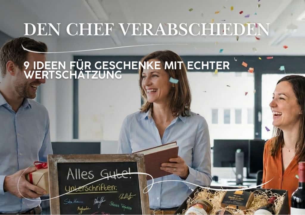Abschiedsgeschenk für den Chef: Kreative Ideen, die wirklich in Erinnerung bleiben