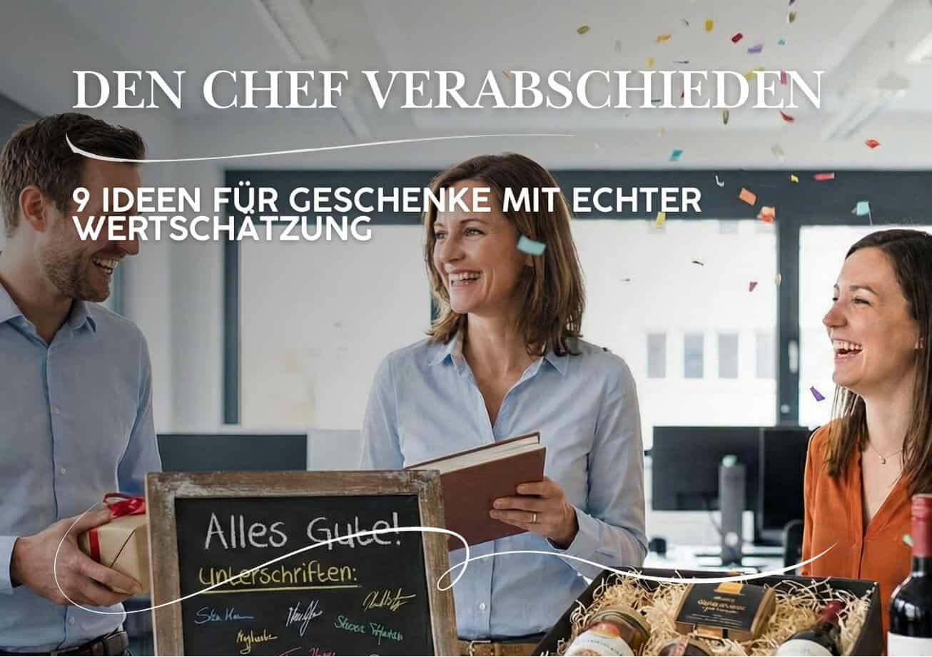 Abschiedsgeschenk für den Chef: Kreative Ideen, die wirklich in Erinnerung bleiben